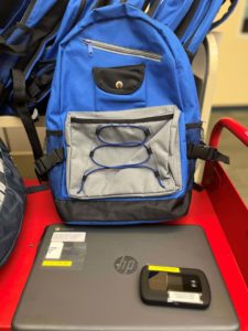 Chromebook backpack kits featuring chromebook laptopn and a Verizon WiFi hotspot!