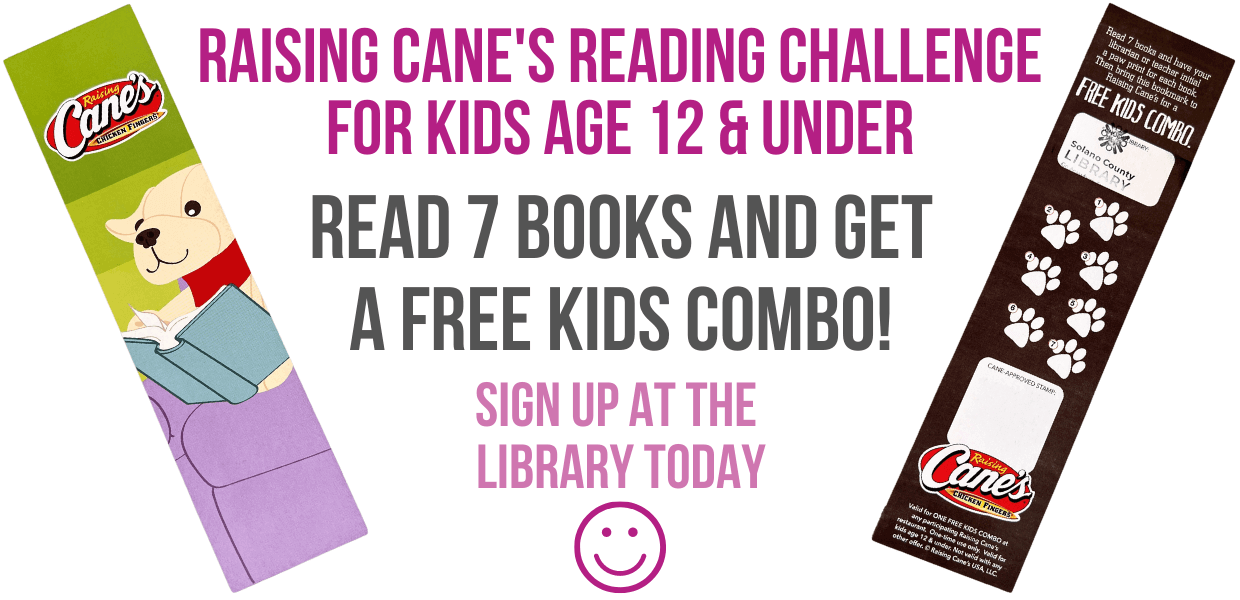 Raising Cane's Reading Challenge for Kids Age 12 & Under