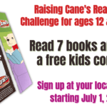 Raising Cane's Reading Challenge For Kids Age 12 & Under